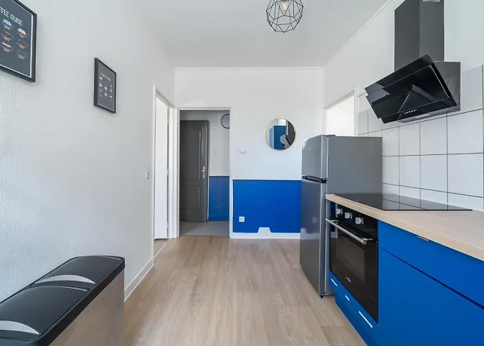 Bleu Oceane - Wifi - Gare - 3 Lits - Equipe * Homecourt