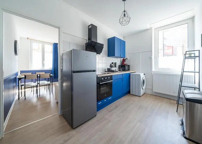 Bleu Oceane - Wifi - Gare - 3 Lits - Equipe