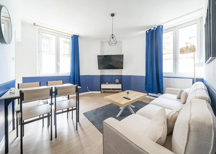 Bleu Oceane - Wifi - Gare - 3 Lits - Equipe Апартаменты *